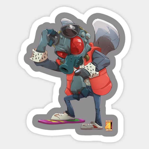 fly-mcfly Sticker by Narizamavizca